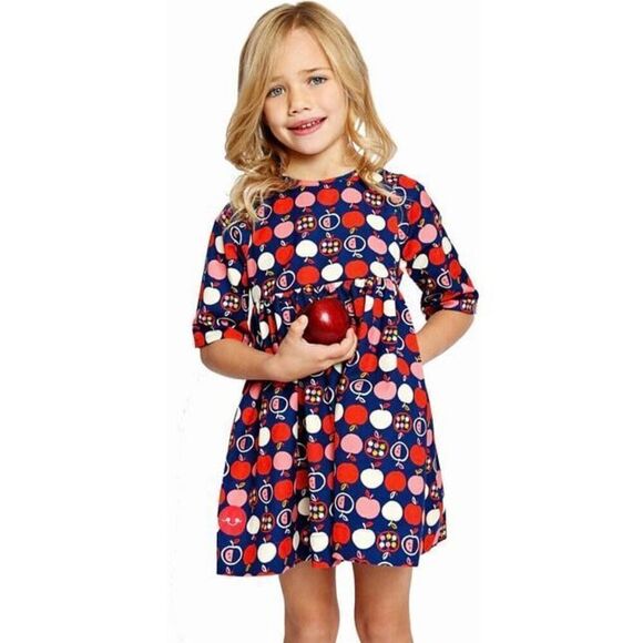 NEW smiling button Toddler Girls 12-18 Months Winnie Dress - Picture 1 of 8
